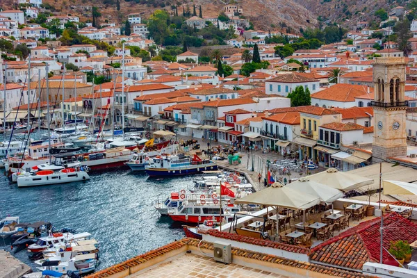 ギリシャ 2022年9月5日 ギリシャにおけるヒドラ港の眺め — ストック写真