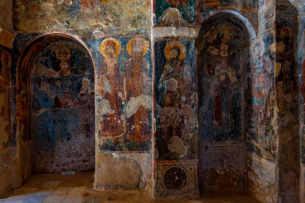 Mystras Grecja Września 2022 Ozdobiony Klasztor Marii Perivleptos Mystras Grecji — Zdjęcie stockowe
