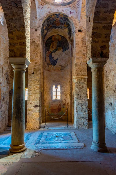 Mystras Griekenland September 2022 Versierde Heilige Kerk Van Agia Sophia — Stockfoto