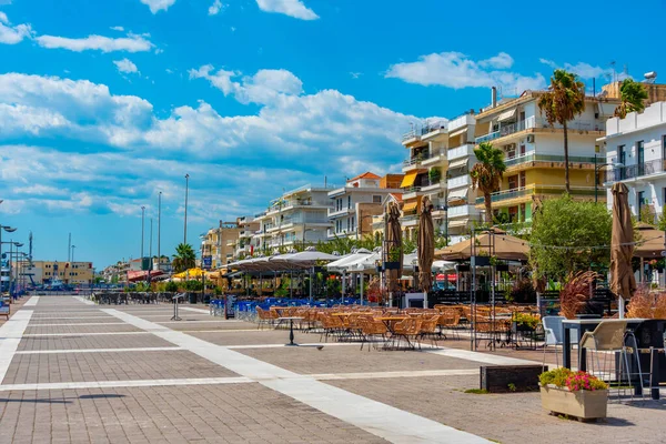 2022年9月7日ギリシャ カラマタ ギリシャのカラマタ港の海辺の遊歩道 — ストック写真