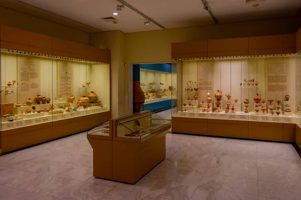 Микены Греция Сентября 2022 Года Древние Артефакты Археологическом Музее Микены — стоковое фото