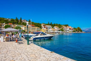 Kassiopi, Yunanistan, 13 Eylül 2022: Yunan Kassiopi, Korfu.