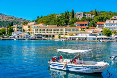 Kassiopi, Yunanistan, 13 Eylül 2022: Yunan Kassiopi, Korfu.