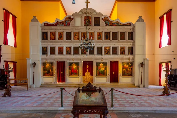 Kerkyra Grecia Septiembre 2022 Interior Santa Iglesia San Jorge Isla — Foto de Stock