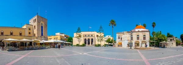 Kos Grecia Agosto 2022 Museo Arqueológico Cos Eleftherias Central Square — Foto de Stock