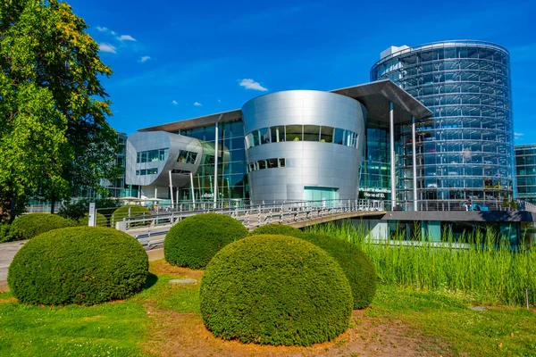 stock image Dresden, Germany, August 6, 2022: Die Glaserne Manufaktur factory in German town Dresden.