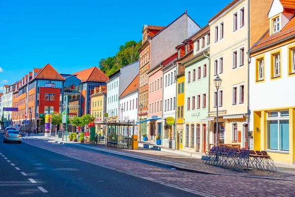 Meissen Germania Agosto 2022 Veduta Una Strada Commerciale Nella Città — Foto Stock