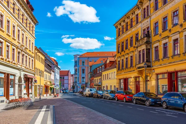 Meissen Germany August 2022 View Commercial Street German Town Meissen — Stock Photo, Image