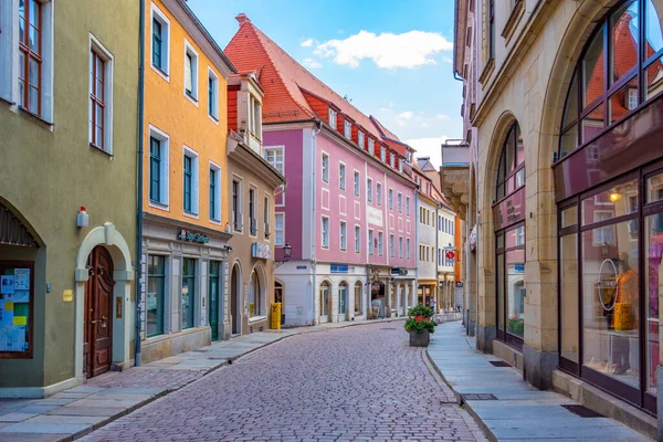 Meissen Allemagne Août 2022 Vue Une Rue Commerciale Dans Ville — Photo