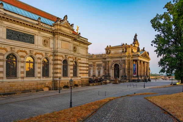 Dresden Germany August 2022 Sunset View Academy Fine Arts Dresden — Stock Photo, Image