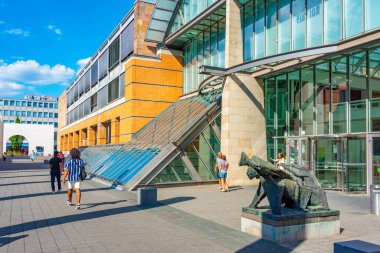 Nurnberg, Almanya, 9 Ağustos 2022: Alman kenti Nurnberg 'deki Alman Ulusal Müzesi.