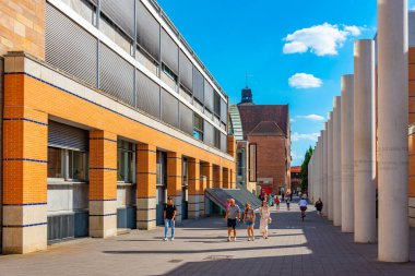 Nurnberg, Almanya, 9 Ağustos 2022: Alman kenti Nurnberg 'deki Alman Ulusal Müzesi.
