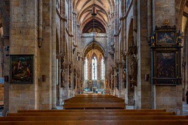 Nurnberg, Almanya, 9 Ağustos 2022: Nurnberg, Almanya 'daki Sankt Sebaldus Kilisesi.