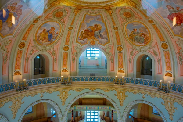 2022年8月8日ドイツ ドレスデン ドイツ ドレスデンのフラウエンキルヒ教会内部 — ストック写真