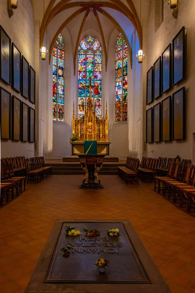 ไลพ เยอรม งหาคม 2022 มศพของโยฮ นเนสเบ เซบาสเต บาค โบสถ เซนต — ภาพถ่ายสต็อก