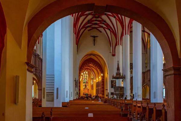 Leipzig Alemania Agosto 2022 Interior Iglesia Santo Tomás Ciudad Alemana —  Fotos de Stock