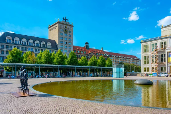 Lipcse Németország 2022 Augusztus Augustusplatz Városképe Lipcsében Németországban — Stock Fotó