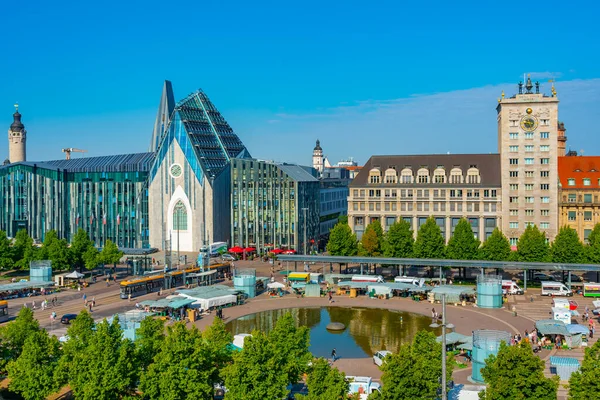 stock image Leipzig, Germany, August 9, 2022: Aerial view of the university of Leipzig in Germany.