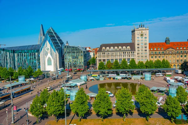 2022年8月9日 德国莱比锡 位于德国莱比锡的Augustusplatz — 图库照片
