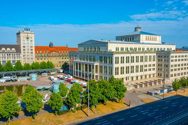 Λειψία Γερμανία Αυγούστου 2022 Άποψη Της Όπερας Της Λειψίας Γερμανία — Φωτογραφία Αρχείου
