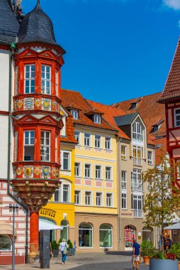 Coburg, Almanya, 10 Ağustos 2022: Stadthaus Alman kenti Coburg.