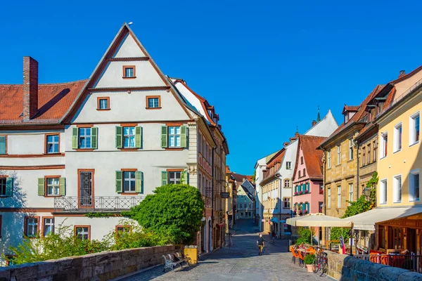 Bamberg Niemcy Sierpnia 2022 Widok Ulicę Starym Mieście Niemieckiego Miasta — Zdjęcie stockowe