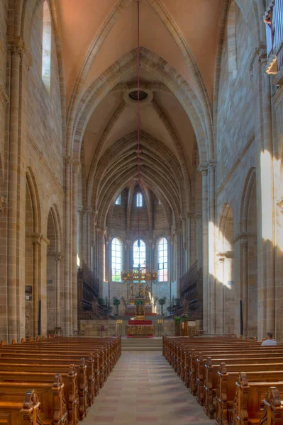 Stock image Bamberg, Germany, August 10, 2022: Interior of the cathedral in German town Bamberg.