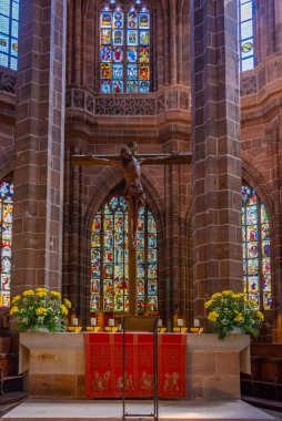 Nurnberg, Almanya, 11 Ağustos 2022: Nurnberg, Almanya 'daki Saint Lorenz Katedrali.