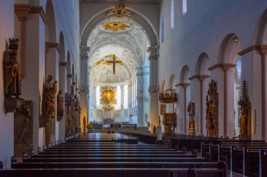 Wurzburg, Almanya, 12 Ağustos 2022: Almanya 'daki Wurzburger Katedrali.