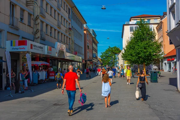 Wurzburg Niemcy Sierpnia 2022 Widok Ulicę Starym Mieście Niemieckiego Miasta — Zdjęcie stockowe