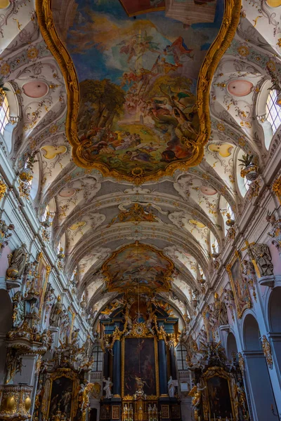 Ratisbona Alemania Agosto 2022 Interior Basílica San Emmeram Ratisbona Alemania — Foto de Stock