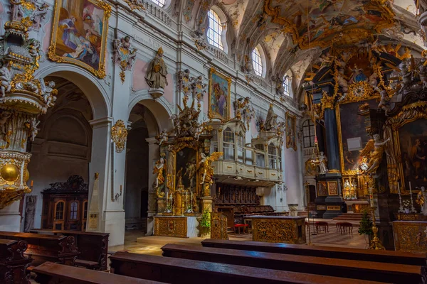 Regensburg Germany Серпня 2022 Interior Basilica Saint Emmeram Regensburg Germany — стокове фото