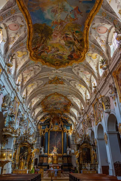 Regensburg Germany Серпня 2022 Interior Basilica Saint Emmeram Regensburg Germany — стокове фото