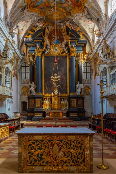 Regensburg Tyskland Augusti 2022 Inredning Basilikan Saint Emmeram Regensburg Tyskland — Stockfoto