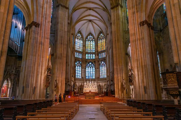 Regensburg Almanya Ağustos 2022 Eski Alman Kasabası Regensburg Daki Aziz — Stok fotoğraf