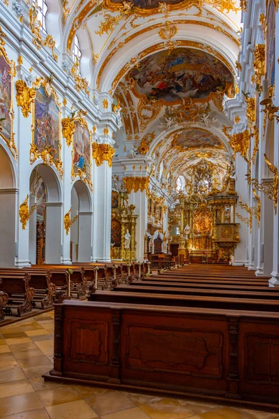 Regensburg Németország 2022 Augusztus Alte Kapelle Belseje Német Regensburg Óvárosában — Stock Fotó