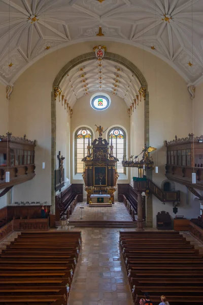Ratisbonne Allemagne Août 2022 Intérieur Église Sainte Trinité Dans Vieille — Photo