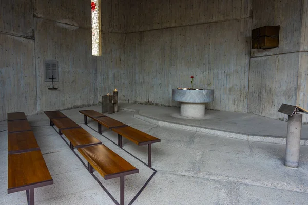 Dachau Niemcy Sierpnia 2022 Kościół Pojednania Obozie Koncentracyjnym Dachau Niemczech — Zdjęcie stockowe