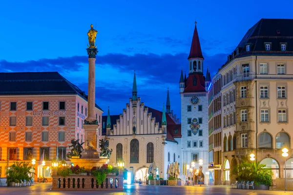 Мюнхен Германия Августа 2022 Года Вид Старую Ратушу Немецком Городе — стоковое фото