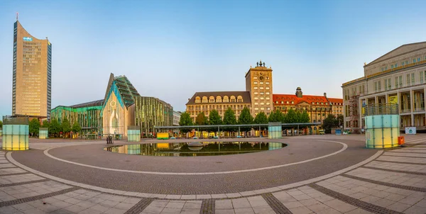 Λειψία Γερμανία Αυγούστου 2022 Ηλιοβασίλεμα Στο Πανεπιστήμιο Της Λειψίας Στη — Φωτογραφία Αρχείου