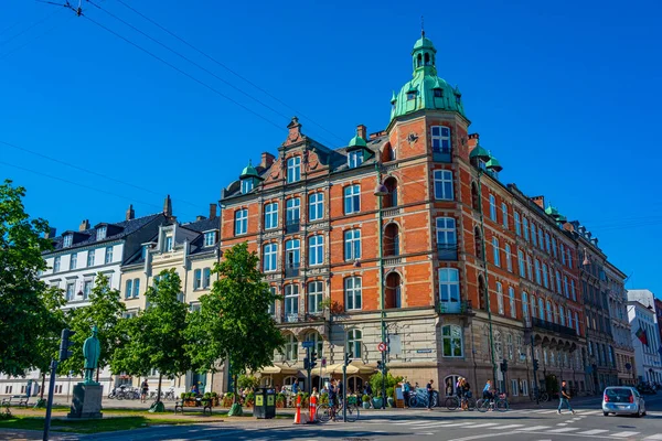 Copenaghen Danimarca Giugno 2022 Veduta Una Strada Principale Nel Centro — Foto Stock