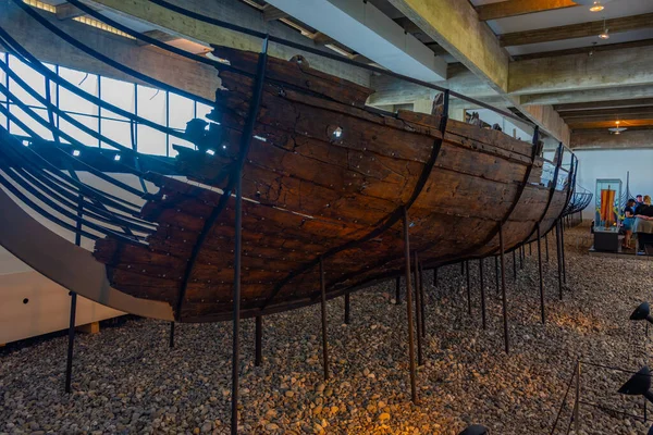 Roskilde Dánsko Června 2022 Vykopané Vikingské Lodě Muzeu Viking Ship — Stock fotografie