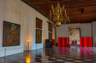 Helsingor, Danimarka, 23 Haziran 2022: Helsingor, Danimarka 'daki Kronborg şatosunda ibadet.
