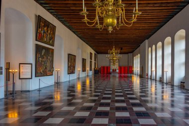 Helsingor, Danimarka, 23 Haziran 2022: Helsingor, Danimarka 'daki Kronborg şatosunda ibadet.