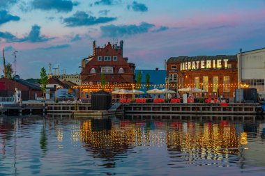 Svendborg, Danimarka, 20 Haziran 2022: Svendborg, Danimarka 'da bir rıhtım manzarası.