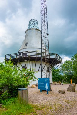 Egebjerg, Danimarka, 20 Haziran 2022: Egebjerg Molle Danimarka 'da gözcülük yapıyor.