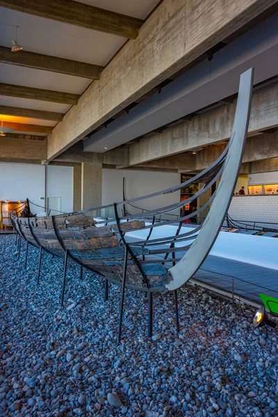 Roskilde Dinamarca Junho 2022 Barcos Vikings Escavados Museu Navio Viking — Fotografia de Stock