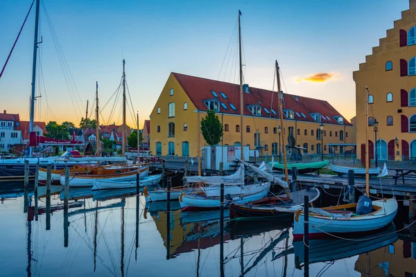 Svendborg Danimarka Haziran 2022 Svendborg Danimarka Daki Eski Teknelerin Günbatımı — Stok fotoğraf