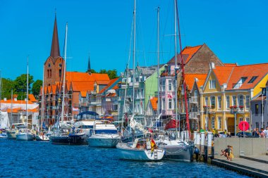 Sonderborg, Danimarka, 18 Haziran 2022: Danimarka 'nın Sonderborg kenti.