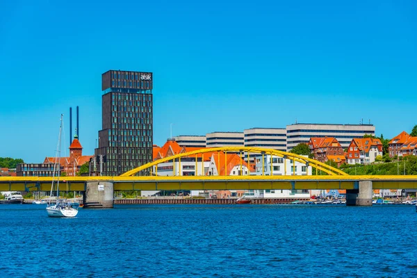 2022年6月18日デンマークソンダーボルグ デンマークの町の橋 Sonderborg — ストック写真